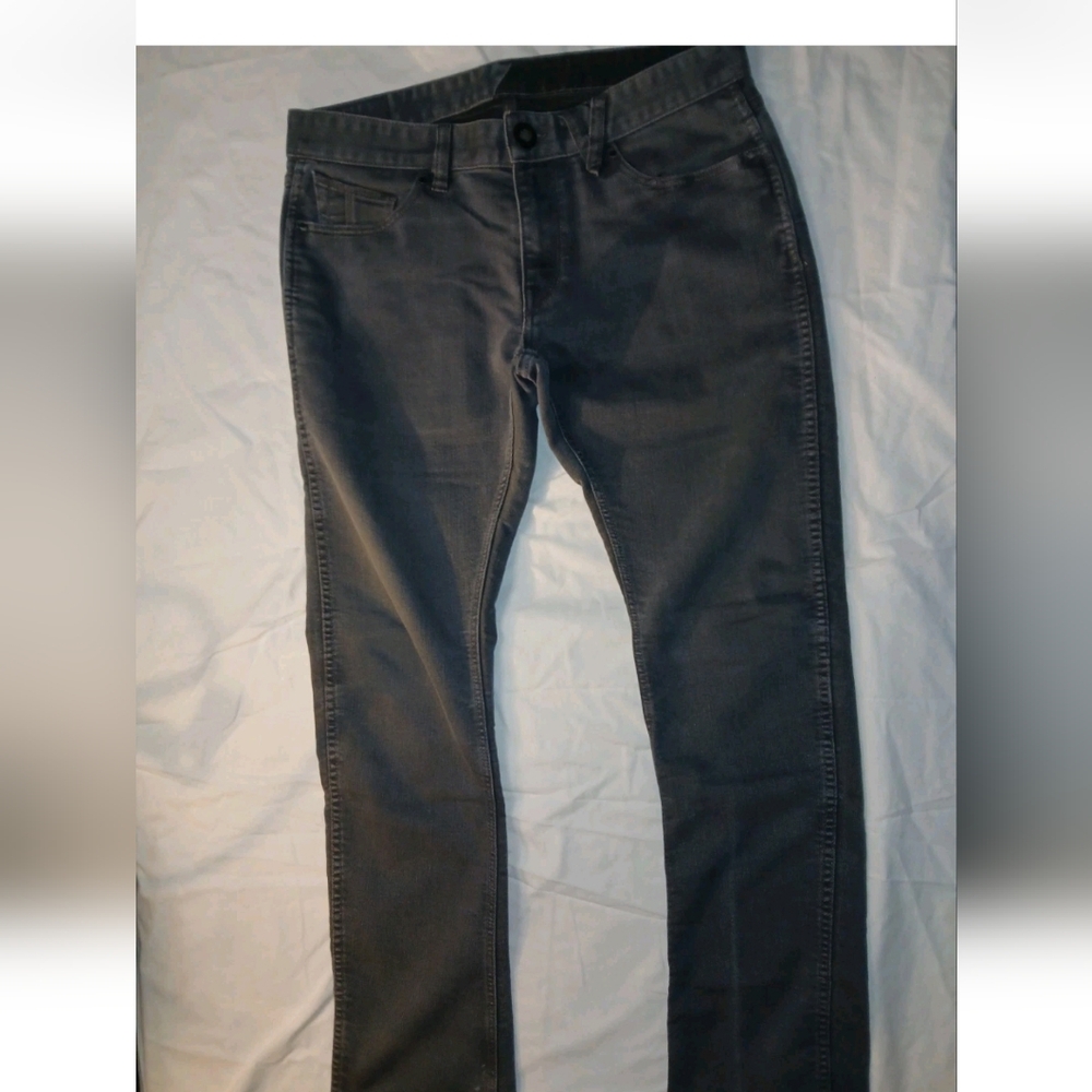 Volcom Brand Mens Jeans Gray 32×31